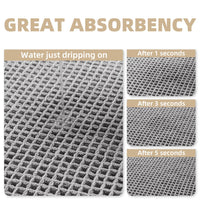 PADOOR Bath mats for Bathroom Non Slip, Bath Rugs, Bathroom mat, Absorbent Bath mat, 24" x 36", Green - 7DAY'S