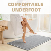PADOOR Bath mats for Bathroom Non Slip, Bath Rugs, Bathroom mat, Absorbent Bath mat, 24" x 36", Green - 7DAY'S