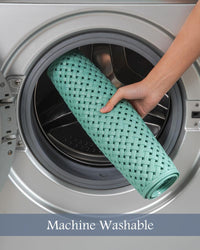 PADOOR Bathtub - Mat Non Slip with Suction Cups and Drain Holes, Machine Washable Shower Mat Anti Slip Bath Mat for Tub for Kids (14"x27" Gray) - 7DAY'S