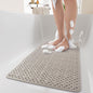 PADOOR Bathtub - Mat Set Non Slip with Suction Cups and Drain Holes, Shower Mat for Tub for Kids 17"x28"+24"x36",Khaki - 7DAY'S