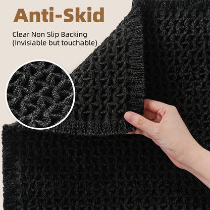 PADOOR Checkered Bath Mat, Super Absorbent Non Slip Bath Mats for Bathroom Floor 3D Two Tone Woven Bathroom Mat with Tassels Machine Washable Bathroom Rugs Beside Tub, 17" x 24", Brown & Cream - 7DAY'S