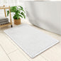 PADOOR Checkered Bath Mat, Super Absorbent Non Slip Bath Mats for Bathroom Floor 3D Two Tone Woven Bathroom Mat with Tassels Machine Washable Bathroom Rugs Beside Tub, 17" x 24", Brown & Cream - 7DAY'S