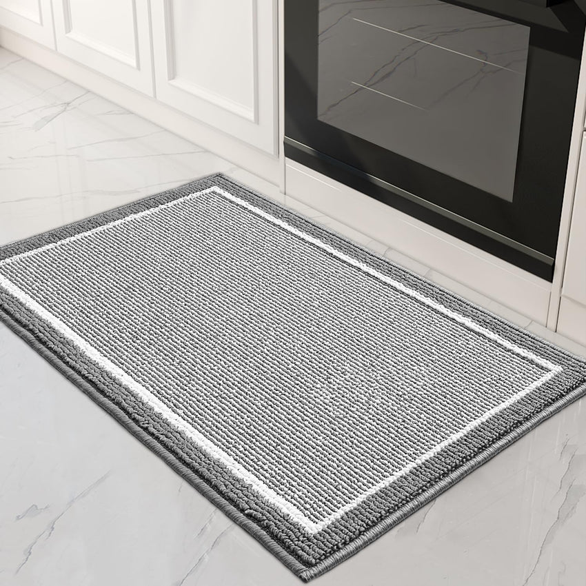 PADOOR Kitchen - Mats for Floor 100% Polypropylene Kitchen Rugs Non Slip Washable, Durable Dirt Resist TPR Backed Kitchen Floor Mat, 20"x32", Beige - 7DAY'S