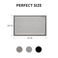 PADOOR Kitchen - Mats for Floor 100% Polypropylene Kitchen Rugs Non Slip Washable, Durable Dirt Resist TPR Backed Kitchen Floor Mat, 20"x32", Beige - 7DAY'S