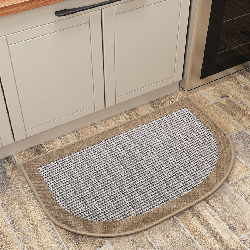 PADOOR Kitchen Mats for Floor, Kitchen Rugs Non Slip Washable, Rubber Backed Kitchen Runner Super Absorbent Kitchen Floor Mat Sink Rug, 20”x47” Grey - 7DAY'S