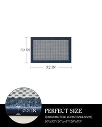 PADOOR Kitchen Mats for Floor, Kitchen Rugs Non Slip Washable, Rubber Backed Kitchen Runner Super Absorbent Kitchen Floor Mat Sink Rug, 20”x47” Grey - 7DAY'S