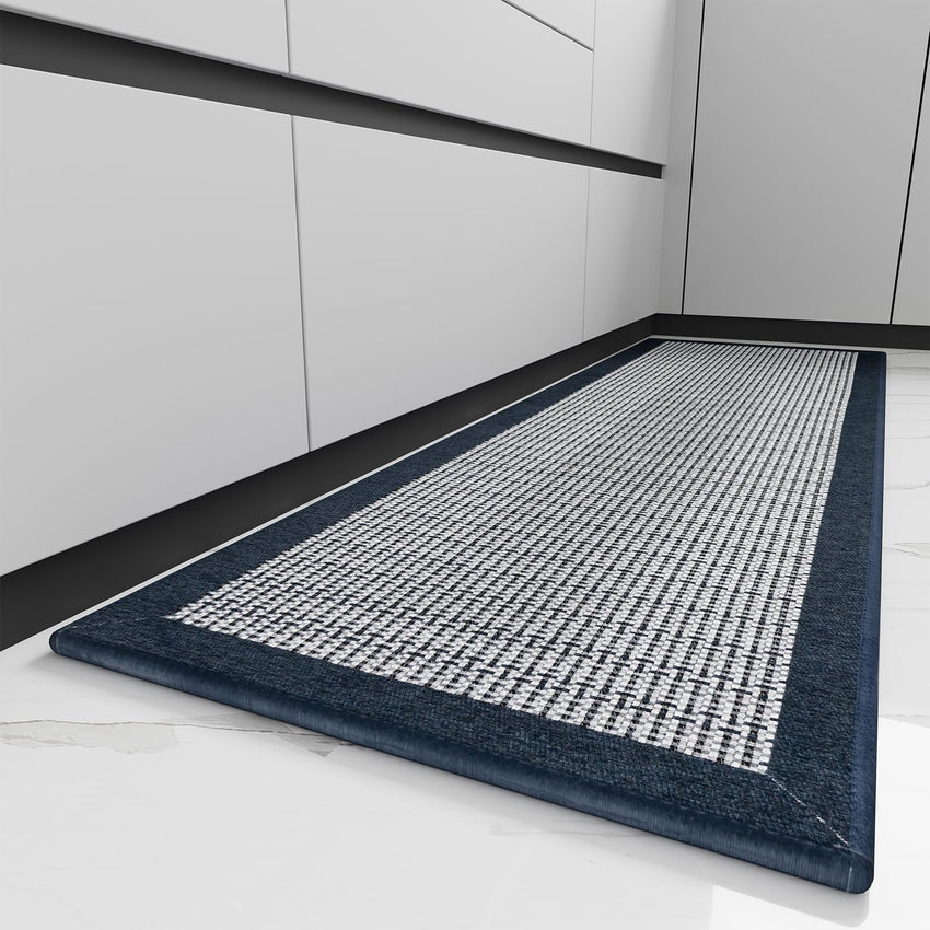 PADOOR Kitchen Mats for Floor, Kitchen Rugs Non Slip Washable, Rubber Backed Kitchen Runner Super Absorbent Kitchen Floor Mat Sink Rug, 20”x47” Grey - 7DAY'S