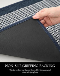 PADOOR Kitchen Mats for Floor, Kitchen Rugs Non Slip Washable, Rubber Backed Kitchen Runner Super Absorbent Kitchen Floor Mat Sink Rug, 20”x47” Grey - 7DAY'S