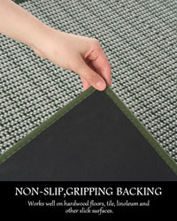 PADOOR Kitchen Mats for Floor, Kitchen Rugs Non Slip Washable, Rubber Backed Kitchen Runner Super Absorbent Kitchen Floor Mat Sink Rug, 20”x47” Grey - 7DAY'S