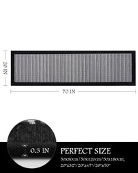 PADOOR Kitchen Mats for Floor, Kitchen Rugs Non Slip Washable, Rubber Backed Kitchen Runner Super Absorbent Kitchen Floor Mat Sink Rug, 20”x47” Grey - 7DAY'S