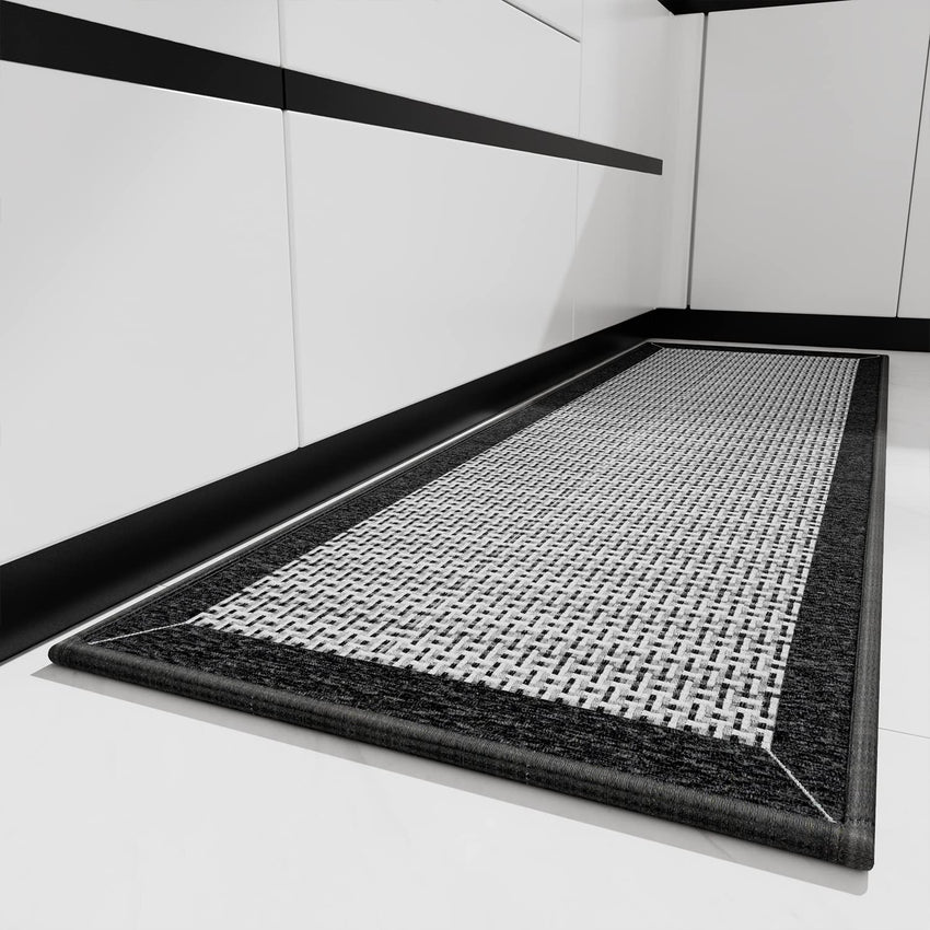 PADOOR Kitchen Mats for Floor, Kitchen Rugs Non Slip Washable, Rubber Backed Kitchen Runner Super Absorbent Kitchen Floor Mat Sink Rug, 20”x47” Grey - 7DAY'S
