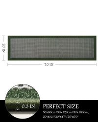 PADOOR Kitchen Mats for Floor, Kitchen Rugs Non Slip Washable, Rubber Backed Kitchen Runner Super Absorbent Kitchen Floor Mat Sink Rug, 20”x47” Grey - 7DAY'S