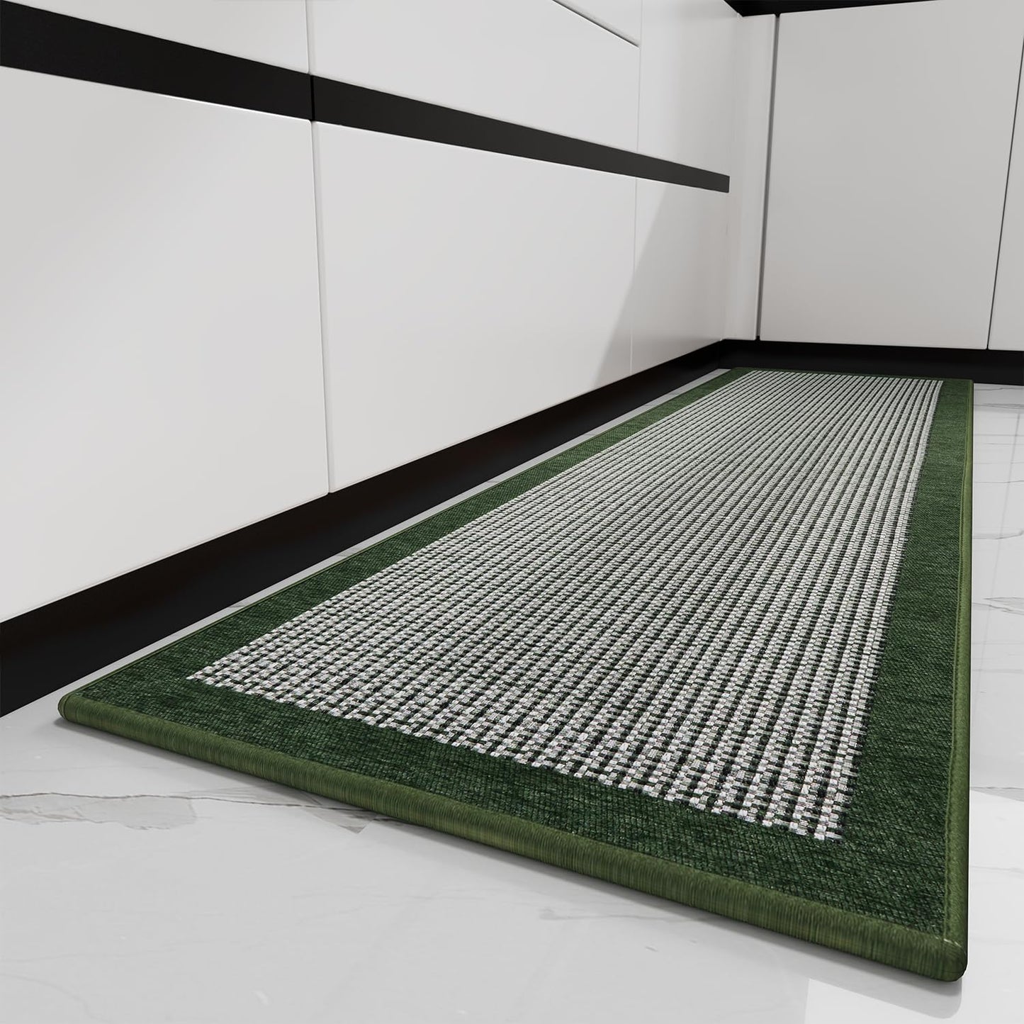 PADOOR Kitchen Mats for Floor, Kitchen Rugs Non Slip Washable, Rubber Backed Kitchen Runner Super Absorbent Kitchen Floor Mat Sink Rug, 20”x47” Grey - 7DAY'S