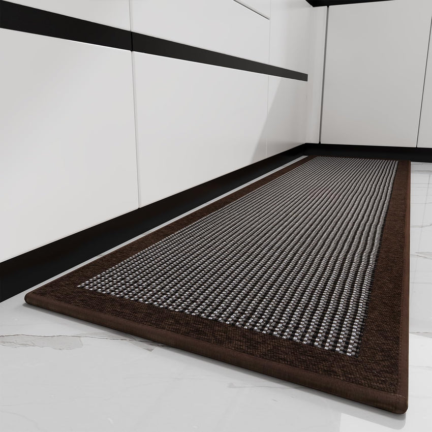 PADOOR Kitchen Mats for Floor, Kitchen Rugs Non Slip Washable, Rubber Backed Kitchen Runner Super Absorbent Kitchen Floor Mat Sink Rug, 20”x47” Grey - 7DAY'S