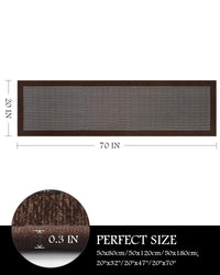 PADOOR Kitchen Mats for Floor, Kitchen Rugs Non Slip Washable, Rubber Backed Kitchen Runner Super Absorbent Kitchen Floor Mat Sink Rug, 20”x47” Grey - 7DAY'S