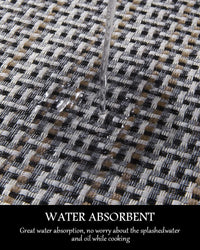 PADOOR Kitchen Mats for Floor, Kitchen Rugs Non Slip Washable, Rubber Backed Kitchen Runner Super Absorbent Kitchen Floor Mat Sink Rug, 20”x47” Grey - 7DAY'S