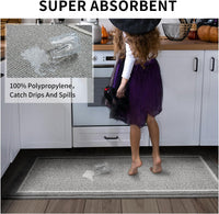 PADOOR Kitchen Rug Set Non Slip Washable - 7DAY'S