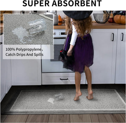 PADOOR Kitchen Rug Set Non Slip Washable - 7DAY'S