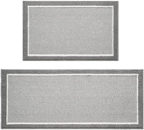 PADOOR Kitchen Rug Set Non Slip Washable