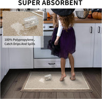 PADOOR Kitchen Rug Set Non Slip Washable - 7DAY'S