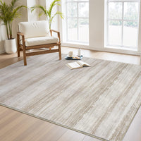 PADOOR Modern Abstract Runner Rug - 2x6 Washable Hallway Rugs, Ultra Soft Non - Slip Low Pile Floor Rugs for Hallway Entryway Kitchen Bedroom Bedside Laundry Room Grey - 7DAY'S