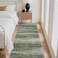 PADOOR Modern Abstract Runner Rug - 2x6 Washable Hallway Rugs, Ultra Soft Non - Slip Low Pile Floor Rugs for Hallway Entryway Kitchen Bedroom Bedside Laundry Room Grey - 7DAY'S