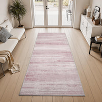 PADOOR Modern Abstract Runner Rug - 2x6 Washable Hallway Rugs, Ultra Soft Non - Slip Low Pile Floor Rugs for Hallway Entryway Kitchen Bedroom Bedside Laundry Room Grey - 7DAY'S