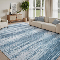 PADOOR Modern Abstract Runner Rug - 2x6 Washable Hallway Rugs, Ultra Soft Non - Slip Low Pile Floor Rugs for Hallway Entryway Kitchen Bedroom Bedside Laundry Room Grey - 7DAY'S