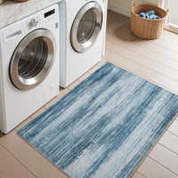 PADOOR Modern Abstract Runner Rug - 2x6 Washable Hallway Rugs, Ultra Soft Non - Slip Low Pile Floor Rugs for Hallway Entryway Kitchen Bedroom Bedside Laundry Room Grey - 7DAY'S