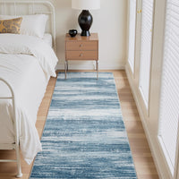 PADOOR Modern Abstract Runner Rug - 2x6 Washable Hallway Rugs, Ultra Soft Non - Slip Low Pile Floor Rugs for Hallway Entryway Kitchen Bedroom Bedside Laundry Room Grey - 7DAY'S