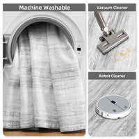 PADOOR Modern Abstract Runner Rug - 2x6 Washable Hallway Rugs, Ultra Soft Non - Slip Low Pile Floor Rugs for Hallway Entryway Kitchen Bedroom Bedside Laundry Room Grey - 7DAY'S