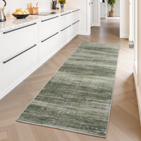 PADOOR Modern Abstract Runner Rug - 2x6 Washable Hallway Rugs, Ultra Soft Non - Slip Low Pile Floor Rugs for Hallway Entryway Kitchen Bedroom Bedside Laundry Room Grey - 7DAY'S