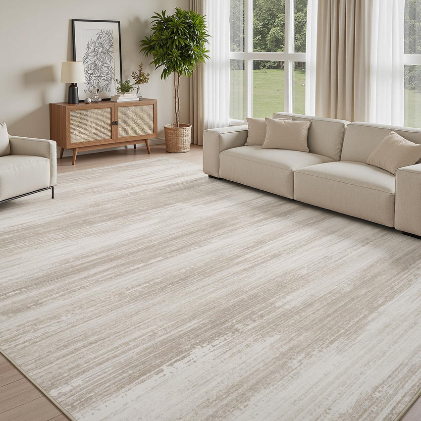 PADOOR Modern Abstract Runner Rug - 2x6 Washable Hallway Rugs, Ultra Soft Non - Slip Low Pile Floor Rugs for Hallway Entryway Kitchen Bedroom Bedside Laundry Room Grey - 7DAY'S