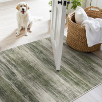 PADOOR Modern Abstract Runner Rug - 2x6 Washable Hallway Rugs, Ultra Soft Non - Slip Low Pile Floor Rugs for Hallway Entryway Kitchen Bedroom Bedside Laundry Room Grey - 7DAY'S
