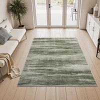 PADOOR Modern Abstract Runner Rug - 2x6 Washable Hallway Rugs, Ultra Soft Non - Slip Low Pile Floor Rugs for Hallway Entryway Kitchen Bedroom Bedside Laundry Room Grey - 7DAY'S