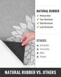 PADOOR - No Stains Bathroom Runner Rug - Bath Mats for Bathroom Non Slip - Super Absorbent Bath Floor Mat Quick Dry Diatomaceous Earth Bath Rug - Large Bathmat - 17'' x47'' - 7DAY'S