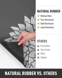 PADOOR - No Stains Bathroom Runner Rug - Bath Mats for Bathroom Non Slip - Super Absorbent Bath Floor Mat Quick Dry Diatomaceous Earth Bath Rug - Large Bathmat - 17'' x47'' - 7DAY'S