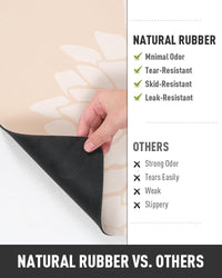PADOOR - No Stains Bathroom Runner Rug - Bath Mats for Bathroom Non Slip - Super Absorbent Bath Floor Mat Quick Dry Diatomaceous Earth Bath Rug - Large Bathmat - 17'' x47'' - 7DAY'S