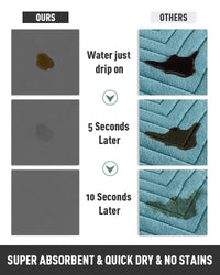 PADOOR - No Stains Bathroom Runner Rug - Bath Mats for Bathroom Non Slip - Super Absorbent Bath Floor Mat Quick Dry Diatomaceous Earth Bath Rug - Large Bathmat - 17'' x47'' - 7DAY'S