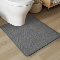 PADOOR Non - Slip Bath Mat With Rubber - Backing, Braided Absorbent Machine Washable Thin Rug for Bathroom Floor, Quick Dry, Fits Under Door, 17''x24'' Beige - 7DAY'S