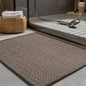 PADOOR Non - Slip Bath Mat With Rubber - Backing, Braided Absorbent Machine Washable Thin Rug for Bathroom Floor, Quick Dry, Fits Under Door, 17''x24'' Beige - 7DAY'S