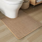 PADOOR Non - Slip Bath Mat With Rubber - Backing, Braided Absorbent Machine Washable Thin Rug for Bathroom Floor, Quick Dry, Fits Under Door, 17''x24'' Beige - 7DAY'S