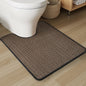 PADOOR Non - Slip Bath Mat With Rubber - Backing, Braided Absorbent Machine Washable Thin Rug for Bathroom Floor, Quick Dry, Fits Under Door, 17''x24'' Beige - 7DAY'S