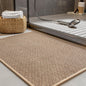 PADOOR Non - Slip Bath Mat With Rubber - Backing, Braided Absorbent Machine Washable Thin Rug for Bathroom Floor, Quick Dry, Fits Under Door, 17''x24'' Beige - 7DAY'S
