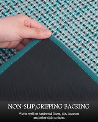 PADOOR Non Slip Kitchen Rugs Sets of 2 - Extra Large 2.5'x6' + 20"x32" Runner Rugs for Kitchen Floor Non Skid Washable, Absorbent Kitchen Mat for in Front of Sink 2 Piece Grey - 7DAY'S