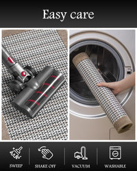 PADOOR Non Slip Kitchen Rugs Sets of 2 - Extra Large 2.5'x6' + 20"x32" Runner Rugs for Kitchen Floor Non Skid Washable, Absorbent Kitchen Mat for in Front of Sink 2 Piece Grey - 7DAY'S