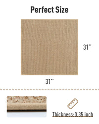 PADOOR Non Slip Stair - Treads,Rubber Backing Stair - Runners for Wooden Steps,15PCS Residue Free Carpet Stair Treads for Kids and Dogs 8"x30" Beige - 7DAY'S