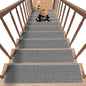 PADOOR Non Slip Stair - Treads,Rubber Backing Stair - Runners for Wooden Steps,15PCS Residue Free Carpet Stair Treads for Kids and Dogs 8"x30" Beige - 7DAY'S