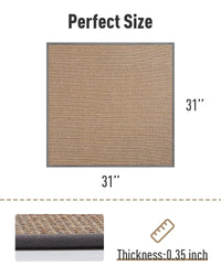 PADOOR Non Slip Stair - Treads,Rubber Backing Stair - Runners for Wooden Steps,15PCS Residue Free Carpet Stair Treads for Kids and Dogs 8"x30" Beige - 7DAY'S
