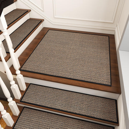 PADOOR Non Slip Stair - Treads,Rubber Backing Stair - Runners for Wooden Steps,15PCS Residue Free Carpet Stair Treads for Kids and Dogs 8"x30" Beige - 7DAY'S